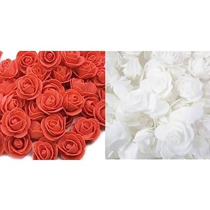 Artificial Eva Foam Rose Flowers Water Floating Flowers, Pooja Thali, Festival and Events, Home, Table, Bedroom, Pooja Room, Diwali Decoration Items and DIY Craft