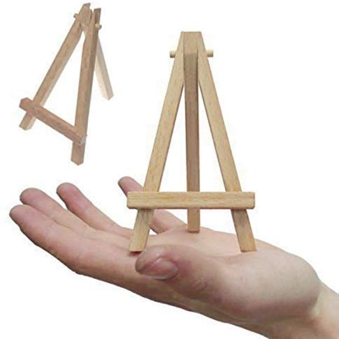 9 Inch Tall Wood Easels for Display Set of 12, Display Easel 12 pieces