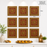 Premium Ganpati  Bappa Backdrop Wall Panels (9 pcs set) | 30 × 30 CM Each Panel | 90 × 90 CM DIY Mandap Background | 9 Panels | 3 Designs | Includes Double-Sided Tape