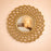 Wall Mirror Hanging Fiber Material, Acrylic Frame for Gifting, Home Decor, Hanging in Bedroom with Hook for Hanging On Walls for Home Decorations (Brown) (Spiral, Round, Framed)