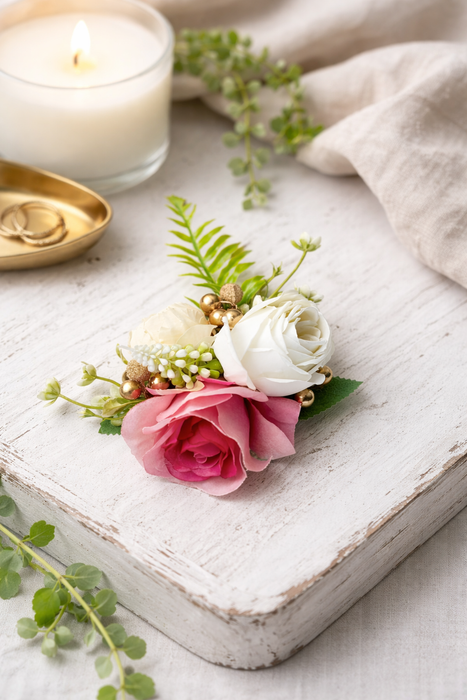 Artifical Flower stylish Brooches Ready to use flower bunch for any occation, Ganpati decor, Toran decoration stylish brooches.