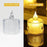 3 pcs Flameless and Smokeless Crystal Dripping Design Acrylic led Candles Tea Light Candle Perfect for Home Decor,Gifting,Festival,Events,Party Decoration (Yellow) (small)