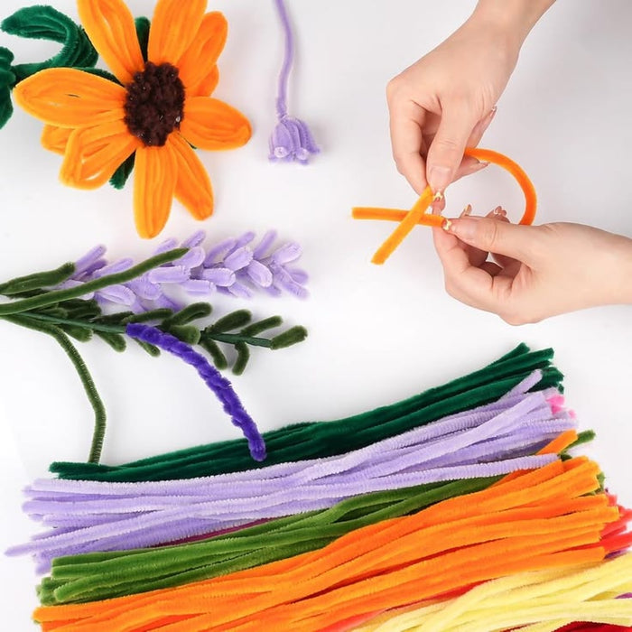 Multicolor Pipe Cleaners for Craft / Vacation – Chenille Stems for DIY Crafts, School Projects & Flower Making