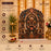 3D Look Ganpati Backdrop MDF | 3 Royal Designs – Elephant, Peacock & Palace | Decorative Backdrop for Ganpati Decoration, Mandap, Pooja & Home Temple  Description