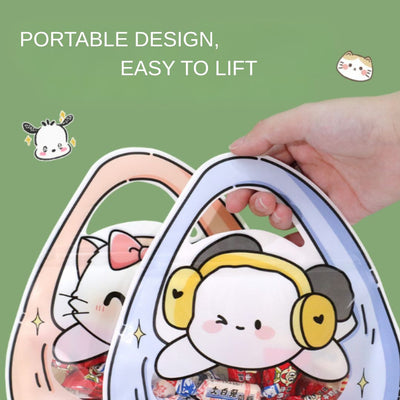 40 Pc Cartoon Gift Pouch for Kids, Cute Animal Candy Bag, Return Gift Bag for Birthday, Baby Shower, Decorative Goodie Bag for Chocolates & Gifts, Traveling pouch