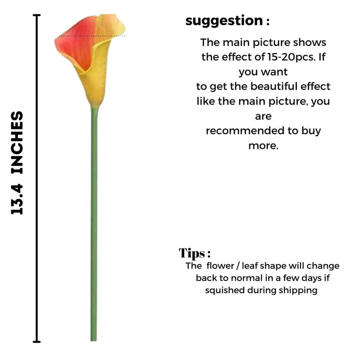 Artificial Flower Rubber Lily Sticks for Bouquet Wedding Decoration, DIY Artificial Garland Supplies Lilly Flower Sticks.