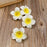 Artificial Big Fake Foam Hawaii Beach Water Floating Flowers for Decoration, Pooja Thali. Festival & Events, Home, Table, Bedroom, Pooja Room, DIY Craft (White)
