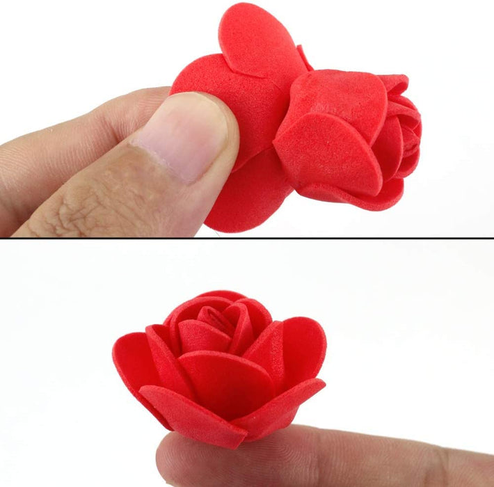 Artificial Eva Foam Rose Flowers Water Floating Flowers, Pooja Thali, Festival and Events, Home, Table, Bedroom, Pooja Room, Diwali Decoration Items and DIY Craft