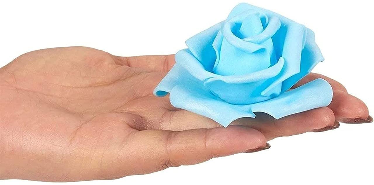 Artificial Floating Rose Flower Head Foam Big Fake Beach Water Flowers, Pooja Thali, Festival and Events, Home, Table, Badroom, Pooja room, Diwali decoration items and Diy Craft