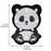 Animal Decoration Panda Marquee Portable LED Night Light (White, Pack of 1)