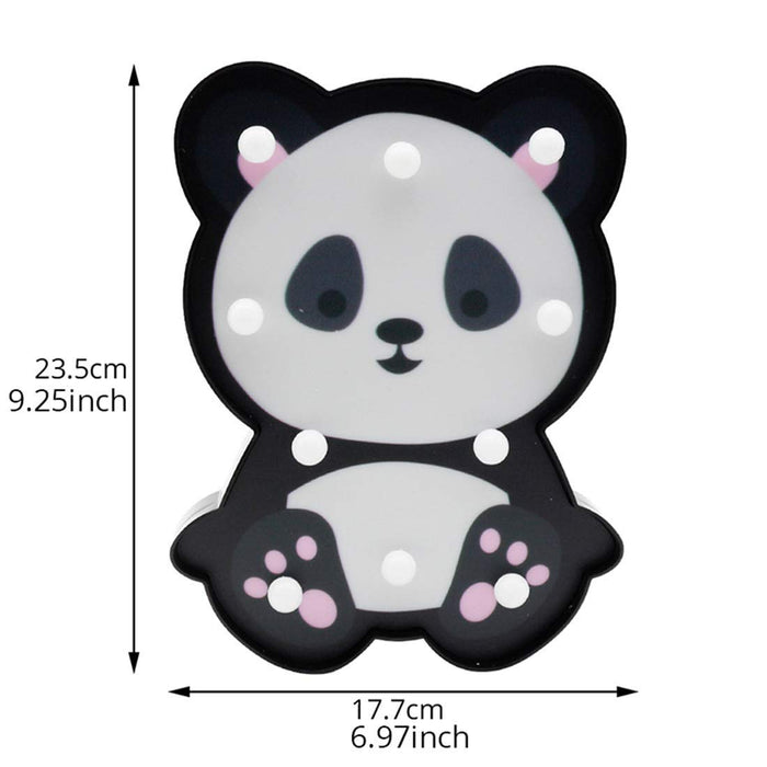 1 PCS Animal Decoration Panda lamp Marquee Portable LED Night Light for kids, Adorable Room Decor & Gift for Toddlers, LED Night Light (White, Pack of 1)