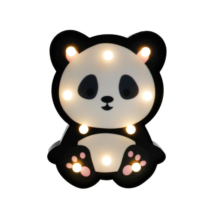 SATYAM KRAFT Animal Decoration Panda Marquee Portable LED Night Light (White, Pack of 1)