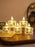24 Pcs Flameless and Smokeless Decorative Candles Transparent Acrylic Led Tea Light Candle for Christmas, Festival,Candles (Yellow, 2 cm)