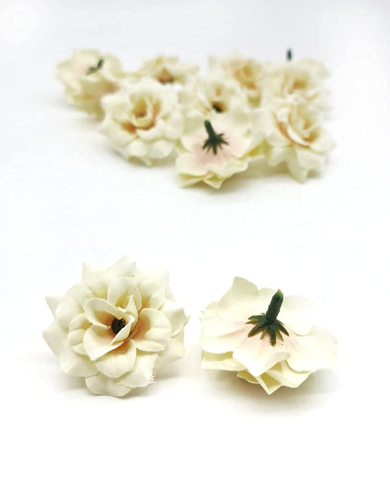 Artificial Eden Rose Flowers Head for Home Decoration and Craft (4 cm)