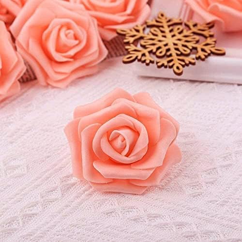 Artificial Floating Rose Flower Head Foam Big Fake Beach Water Flowers, Pooja Thali, Festival and Events, Home, Table, Badroom, Pooja room, Diwali decoration items and Diy Craft