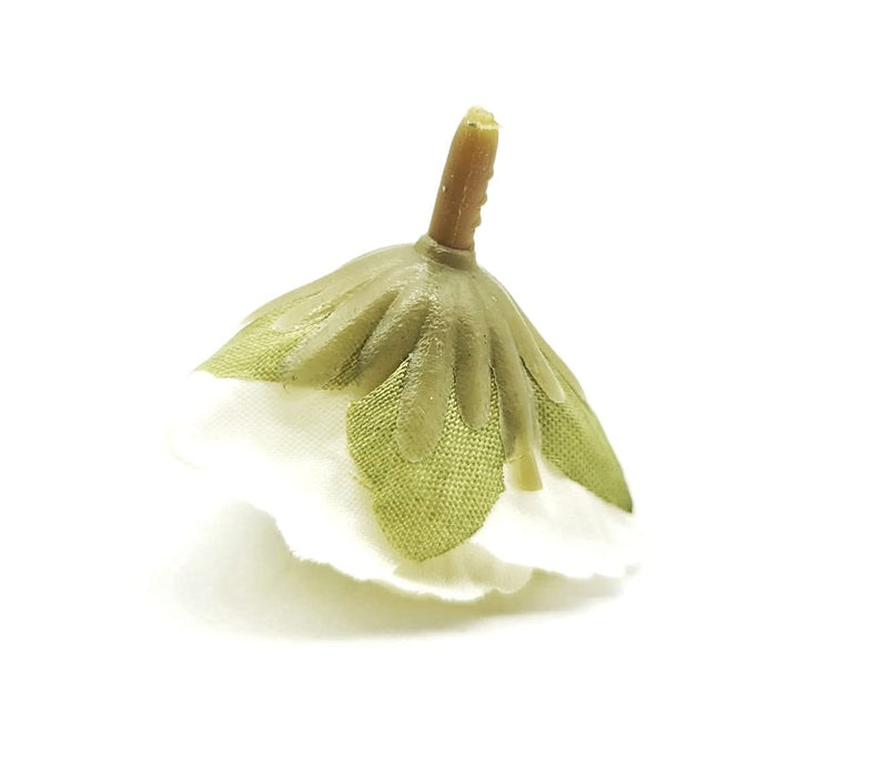 Artificial Small Rose Flowers Fake Fabric Head Rose Flowers For Home Decoration, Gift, Mandir Pooja Table, Cake Decor, Bouquet Making, Backdrop, DIY Art Craft, Diwali Items Material (4 cm)