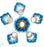 Artificial Pollen Flowers for Tiara Making and Jewelry Making