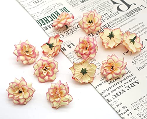 Artificial Eden Rose Flowers Head for Home Decoration and Craft (4 cm)