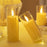 3 pcs Flameless Led Tea Light Piller Candle for Home Decoration (small, medium, large)