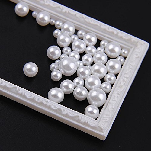 Artificial White Moti (10 mm) Pearls Beads for artificial jewellery making, Earring , Necklace , Bracelet Set for Girls and Women, beading, crafting, scrap booking and hand embroidery materials DIY Jewellery (1200 Pieces)