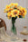 SATYAM KRAFT 1 Pc Sunflowers Stick for Home Decor, Room, Balcony, Welcoming Decoration Item, Realistic Look and Charming Flowers (Yellow, 1 Bunch)(Without Vase Pot)
