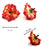 Artificial Eden Rose Flowers Head for Home Decoration and Craft (4 cm)