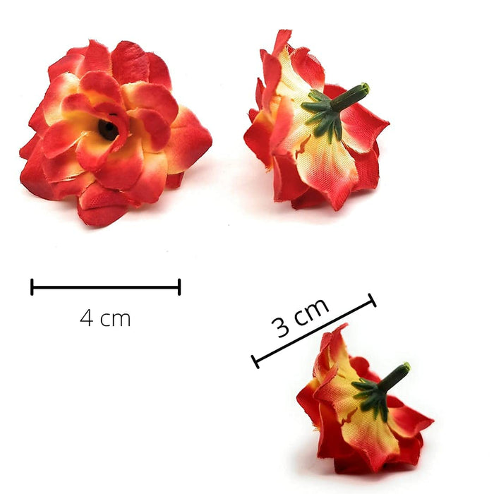 Artificial Eden Rose Flowers Head for Home Decoration and Craft (4 cm)