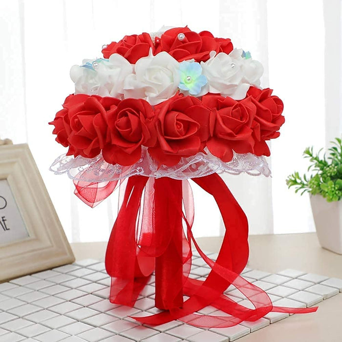 Artificial Floating Rose Flower Head Foam Big Fake Beach Water Flowers, Pooja Thali, Festival and Events, Home, Table, Badroom, Pooja room, Diwali decoration items and Diy Craft