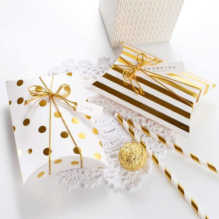 Golden Decorative Folding Paper pillow  Gift Boxes For Gifting Chocolates, Dryfruits Items - Fancy Decorative packaging In Marriage,Function, Birthday Packing, Engagement (Copy)