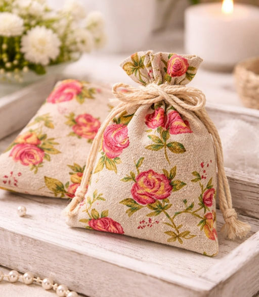 Drawstring Mini stylish Storage Potli pouches for Small Jewelries, Money, Paper Notes Women Wallet, Gift Bags, Christmas return gift