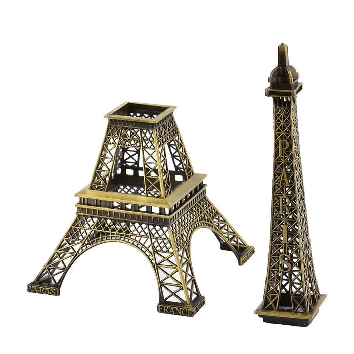 Metal Eiffel Tower Antique Vintage Statue for Room, Office, Decorative Showpeice for Home, Desk Decor, Table Stand Holder