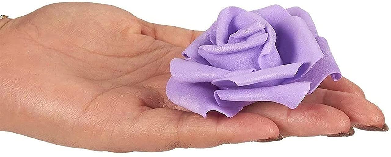 Artificial Floating Rose Flower Head Foam Big Fake Beach Water Flowers, Pooja Thali, Festival and Events, Home, Table, Badroom, Pooja room, Diwali decoration items and Diy Craft