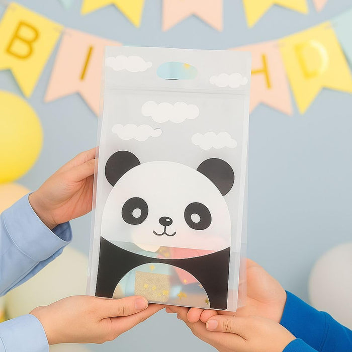 Small Random Ziplock Goodie Pouches With Handle For Gifting, Return Gifts, Birthday, Baby Shower, Party Pouches | Chocolate & Dry Fruit Packing, Gifting Pouch