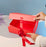 (26 x 21 x 11 cm) Multipurpose Decorative Folding Paper Cardboard/Rigid Box with satin ribbon,DIY Box for Gift Hamper,Valentine Gifting,Wedding gifing.