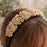 Artificial Golden Pollen Flowers for Tiara Making and Jewelry Making (12 Bunch in 1 Pack)(Golden)