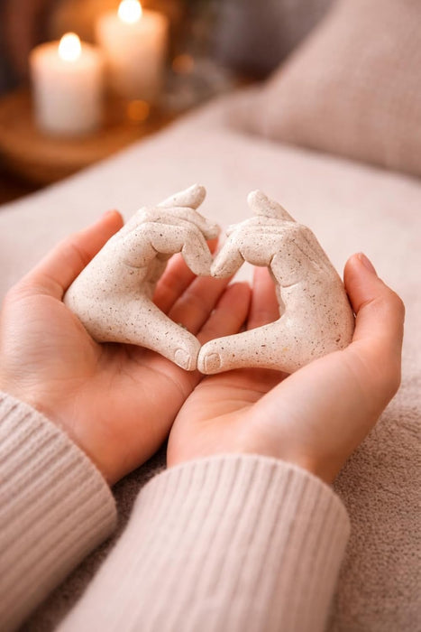 Heart Shape Resin Showpiece, Love, Home Decor Showpiece – Elegant Resin Art Design for Valentine, Bedroom Décor, Decorative Room Enhancement