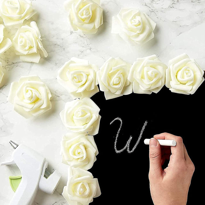 Artificial Floating Rose Flower Head Foam Big Fake Beach Water Flowers, Pooja Thali, Festival and Events, Home, Table, Badroom, Pooja room, Diwali decoration items and Diy Craft