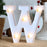 6 inch Marquee Alphabet Shaped Led Light for Home Decoration and Wall Lamp, White, 1 Piece
