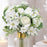 Artificial Peony Rose Flower Bunch for - Home, Office, Bedroom, Balcony,Table Display, Living Room Decoration and Craft Corner- (Without Vase)