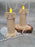 6 pcs Flameless and Smokeless Decorative Pillar Design Acrylic led Candle(Pack of 6)