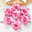 Artificial Rose Velvet Flower Heads for Puja Decoration, Gifting, Home, Garden, Bedroom, Balcony, Living Room, Restaurant Decoration and Craft (6 cm)