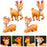 Deer Miniature Multiuse as Home-Garden Decorations, Cake Topper, Toys, Showpieces, Table Topper, Gift Item (4 Pieces)