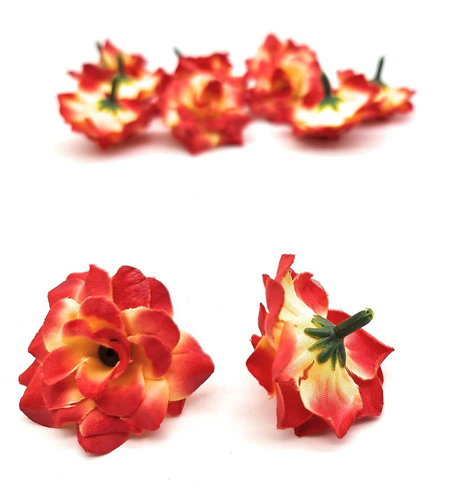 Artificial Eden Rose Flowers Head for Home Decoration and Craft (4 cm)