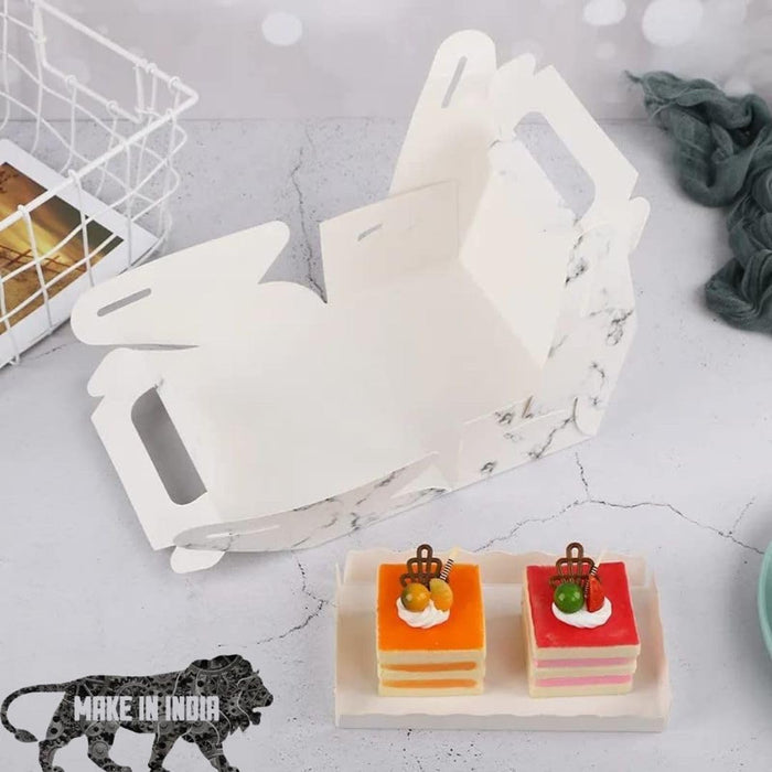 Decorative Folding Paper Gift Boxes For Gifting Chocolates, Dryfruits Items - Fancy Decorative packaging In Marriage Pooja Function Packing (White)