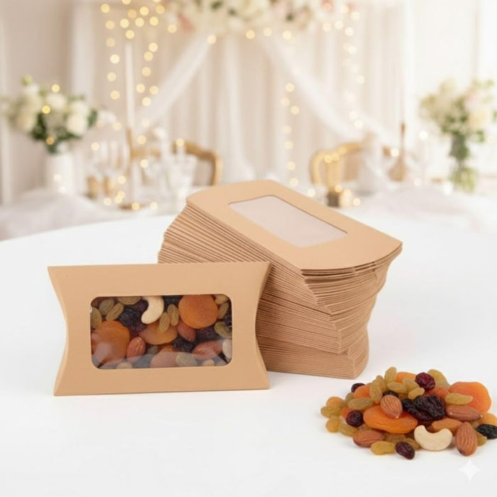 Brown Decorative Folding Paper Gift Boxes For Gifting Chocolates, Dryfruits Items - Fancy Decorative packaging In Marriage Pooja Function Packing (Brown) (12.5 cm)