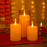 3 pcs Flameless Led Tea Light Piller Candle for Home Decoration (small, medium, large)