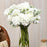 (7 head flower stick )Artificial Dahlia Fake Flowers for Home,Artificial Chrysanthemum Ball Flowers, Bedroom, Living Room, Decorative Items Office Table, Gifts (Without Vase Pot)