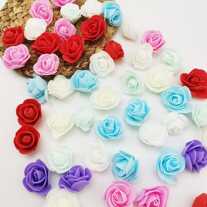 Artificial Eva Foam Rose Flowers Water Floating Flowers, Pooja Thali, Festival and Events, Home, Table, Bedroom, Pooja Room, Diwali Decoration Items and DIY Craft