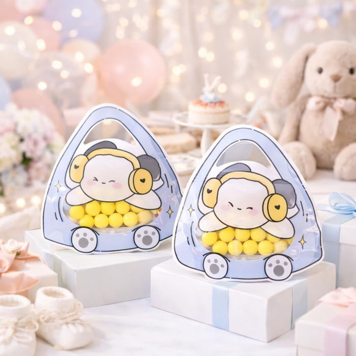 Cartoon Gift Pouch for Kids, Cute Animal Candy Bag, Return Gift Bag for Birthday, Baby Shower, Decorative Goodie Bag for Chocolates & Gifts, Traveling pouch