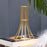 SATYAM KRAFT 1 Pcs Propagation Station with Metal Frame, Test Tube Glass Items Vase for Flower Pot,Gift, Home Decor, Bedroom, Office Corner, Living Room,Decoration (Model 4)(Golden)